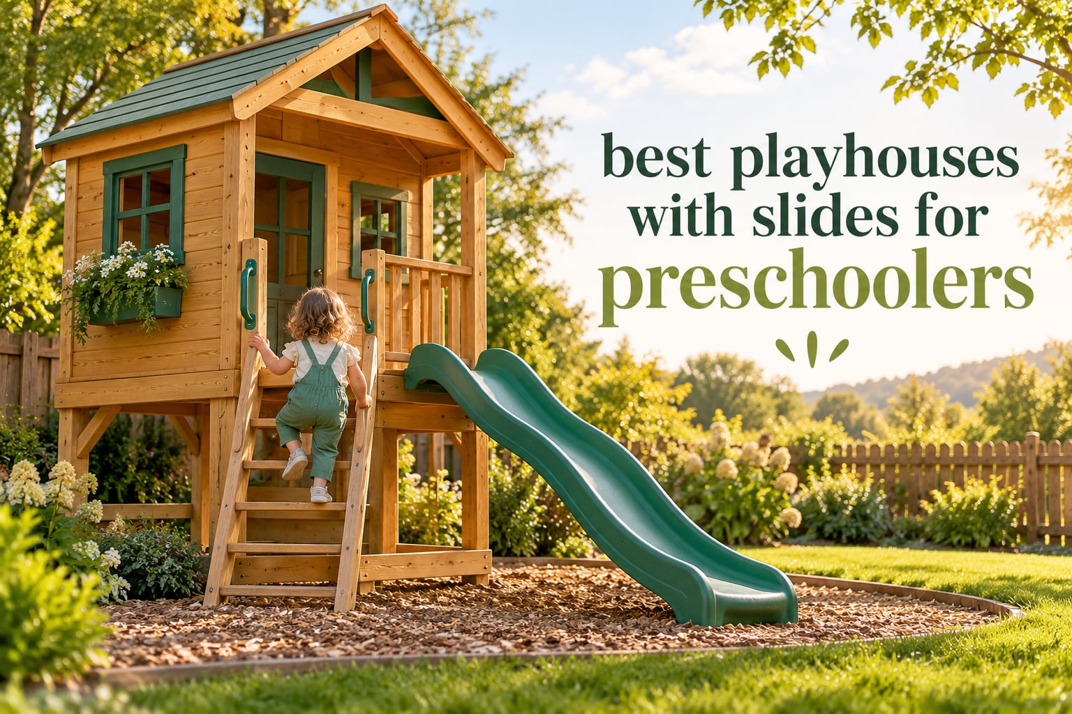 best playhouses with slides for preschoolers