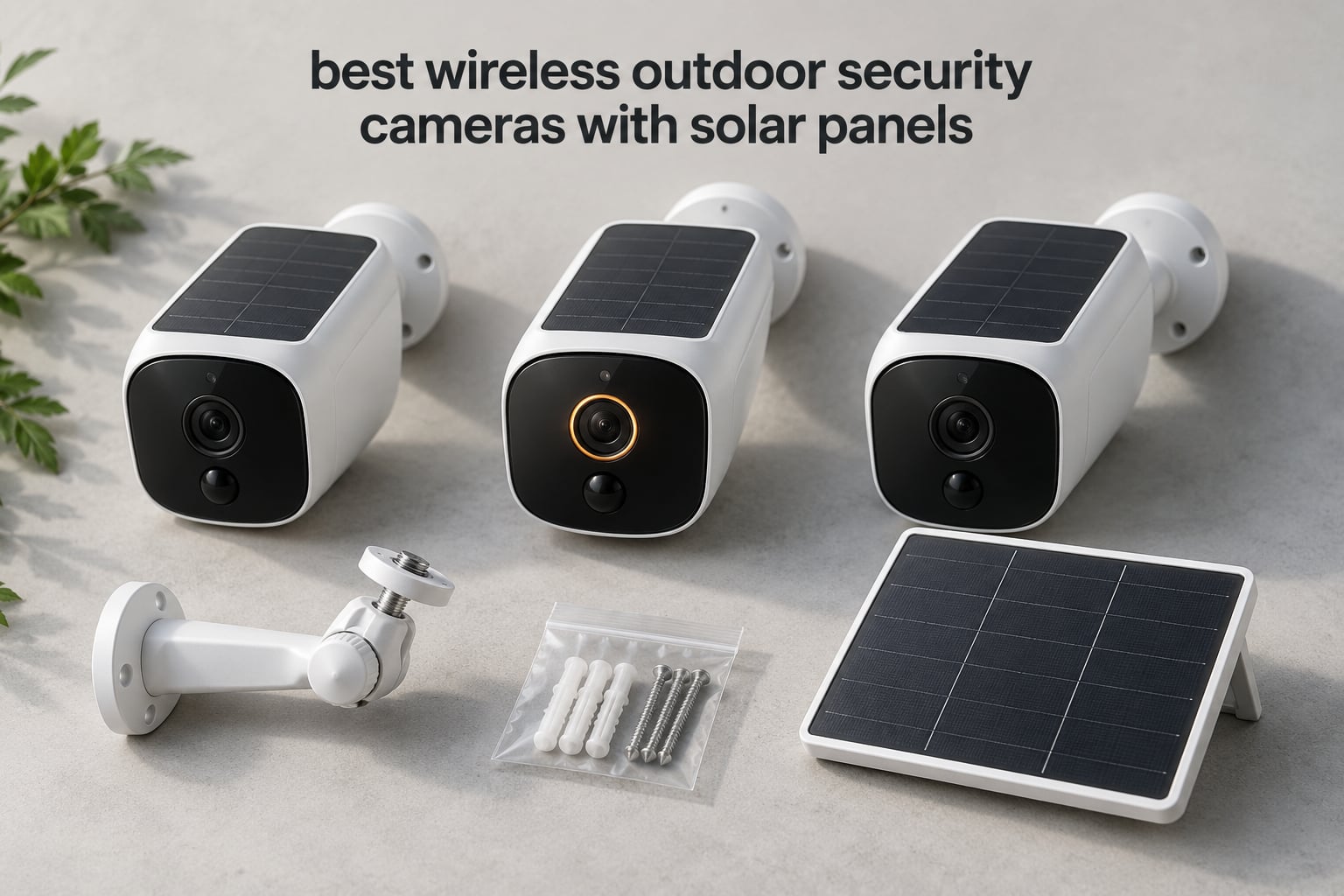 best wireless outdoor security cameras with solar panels