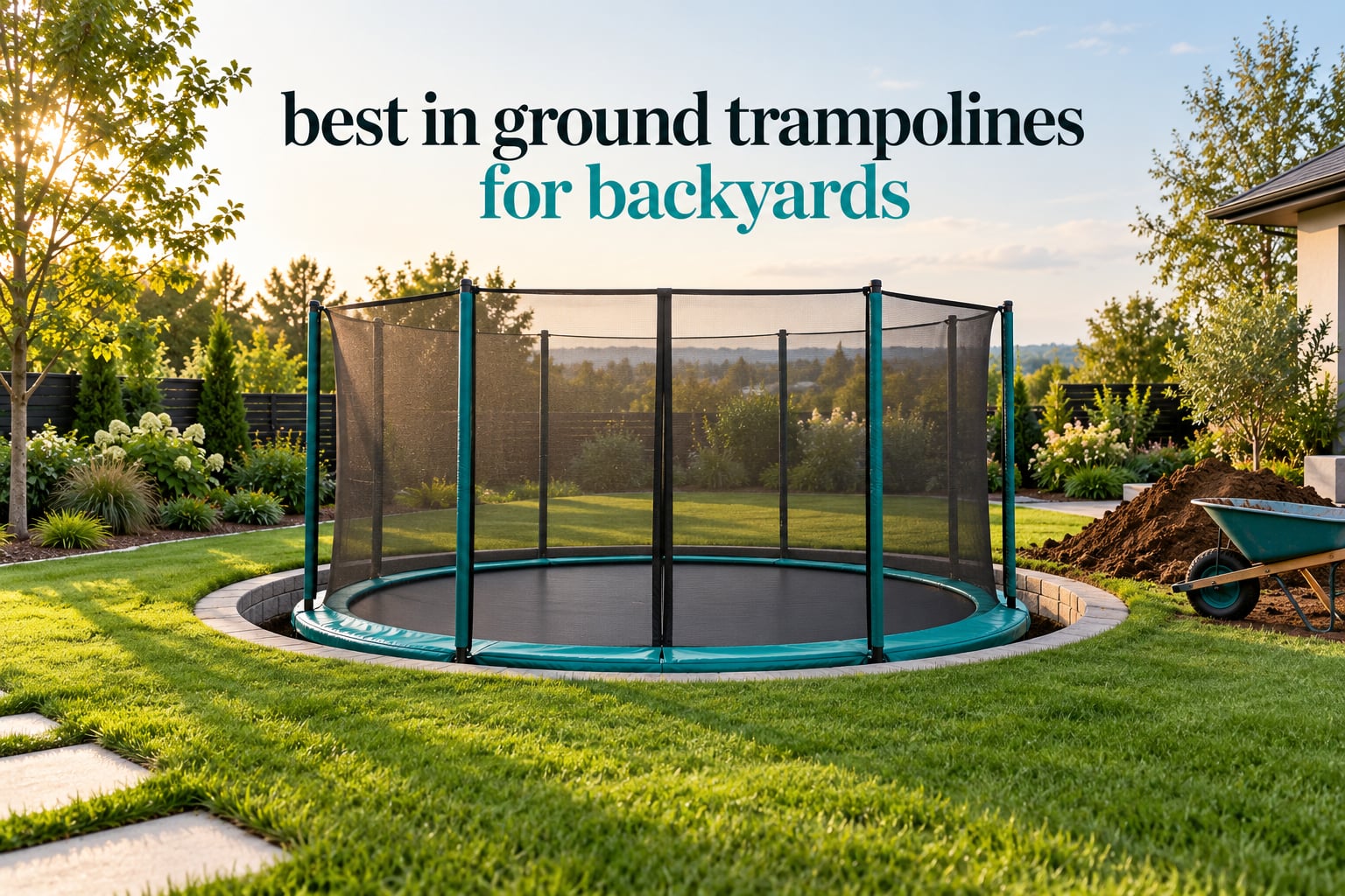 best in ground trampolines for backyards