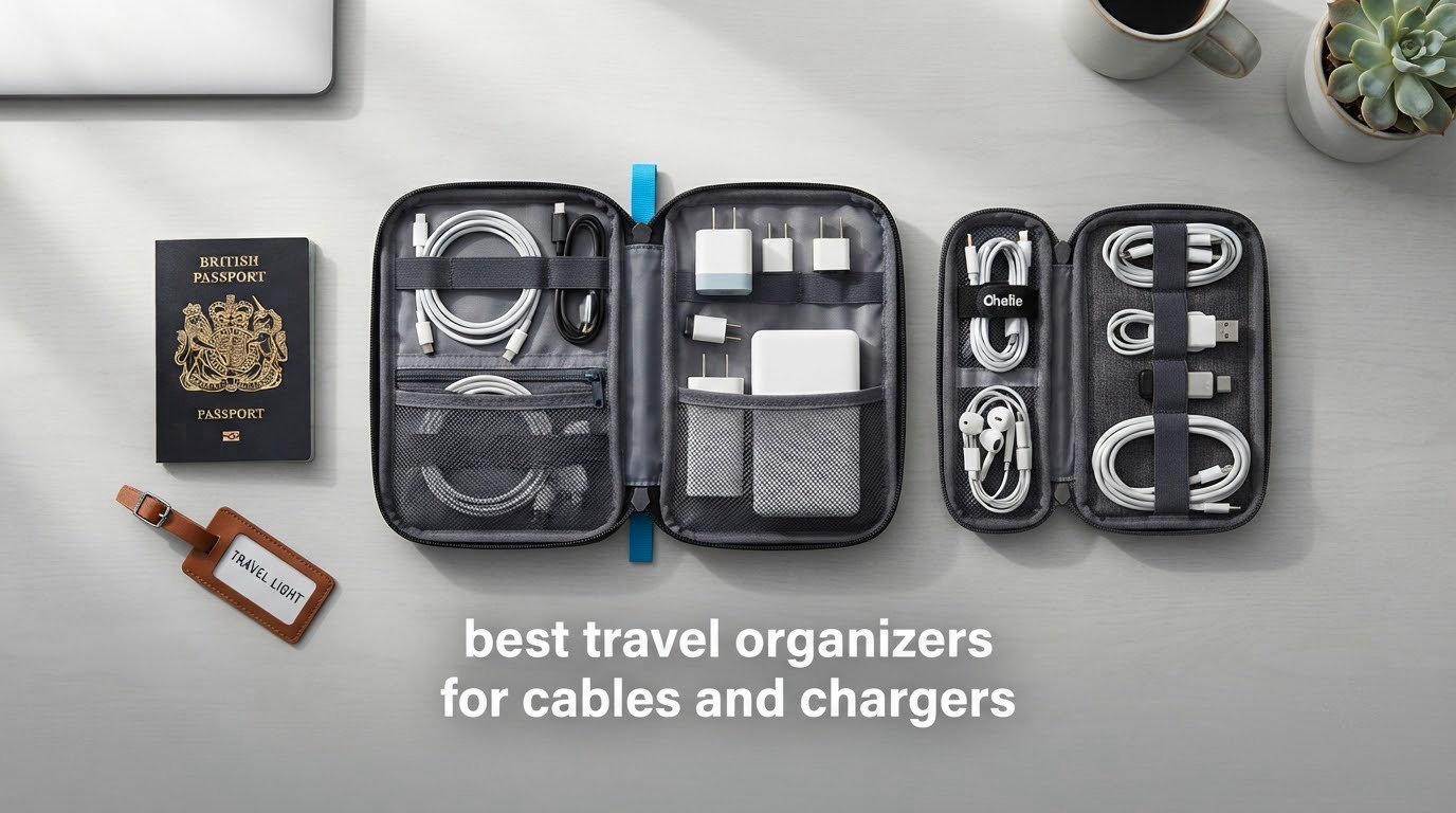 best travel organizers for cables and chargers
